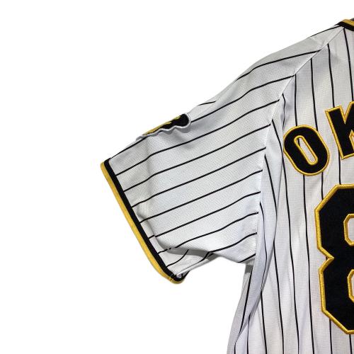 阪神タイガース (ハンシンタイガース) 応援グッズ 【80】岡田 彰布 SIZE O ホワイト×イエロー
