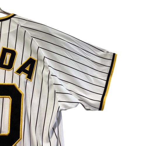 阪神タイガース (ハンシンタイガース) 応援グッズ 【80】岡田 彰布 SIZE O ホワイト×イエロー