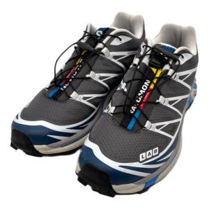 SALOMON (サロモン) ローカットスニーカー 478642 ユニセックス SIZE 25cm グレー×スカイブルー XT-6