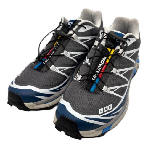 SALOMON (サロモン) ローカットスニーカー 478642 ユニセックス SIZE 25cm グレー×スカイブルー XT-6