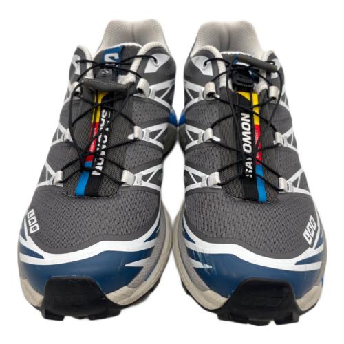 SALOMON (サロモン) ローカットスニーカー 478642 ユニセックス SIZE 25cm グレー×スカイブルー XT-6