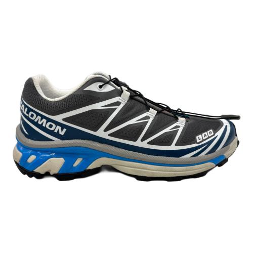 SALOMON (サロモン) ローカットスニーカー 478642 ユニセックス SIZE 25cm グレー×スカイブルー XT-6