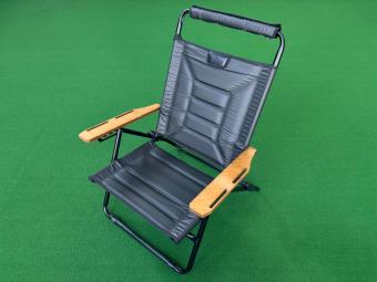 AS2OV (アッソブ) アウトドアチェア ブラック ハイバックリクライニングローローバーチェア