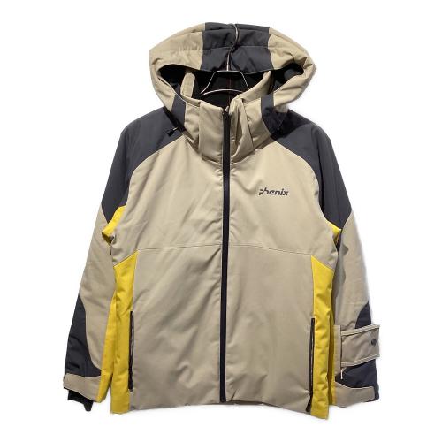 PHENIX (フェニックス) サンダーボルトジャケット スノーボードウェア(ジャケット) ESM23OT30 メンズ SIZE S ベージュ×グレー×イエロー