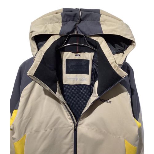 PHENIX (フェニックス) サンダーボルトジャケット スノーボードウェア(ジャケット) ESM23OT30 メンズ SIZE S ベージュ×グレー×イエロー