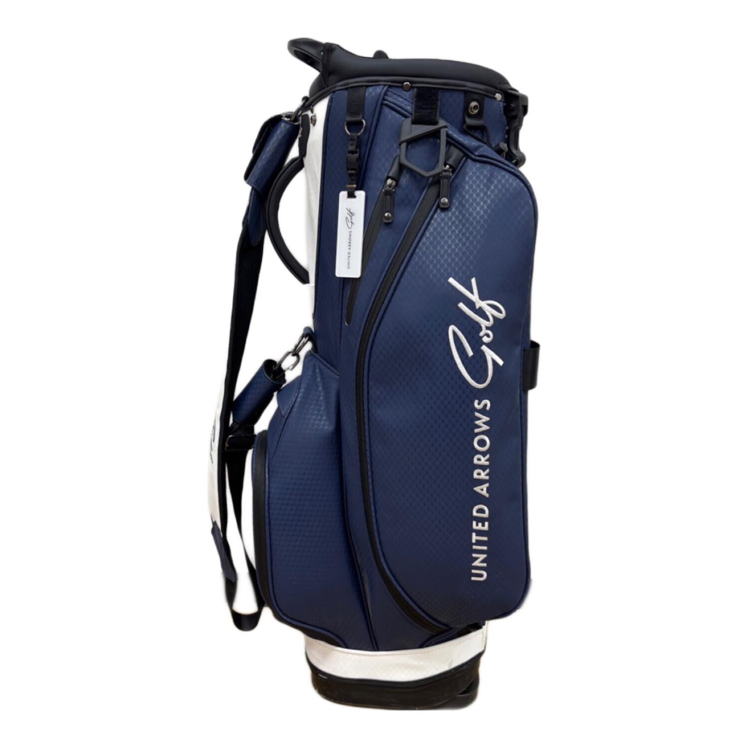 UNITED ARROWS Golf ネイビーゴルフバッグ UNITED ARROWS (ユナイテッドアローズ) キャディバッグ ウロコ