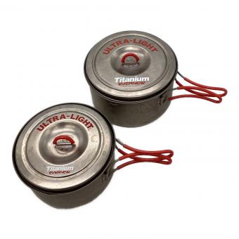 EVERNEW (エバニュー) チタンウルトラライトクッカー クッカー 900ml+1300ml