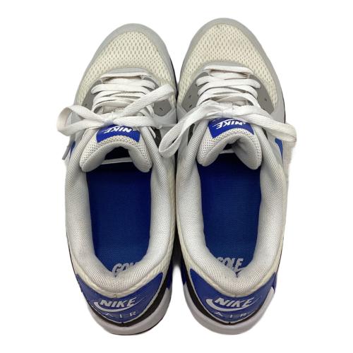NIKE (ナイキ) ゴルフシューズ DX5999-141 エアマックス90 ゴルフ程度A メンズ SIZE 28.5cm ホワイト×ブルー