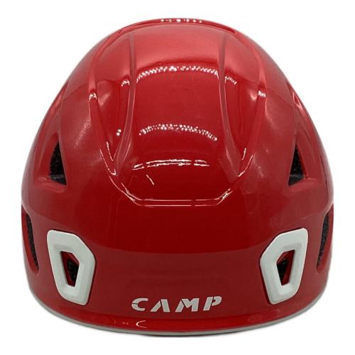 CAMP (カンプ) クライミングヘルメット 2457-S 48-56cm レッド×ホワイト ストーム