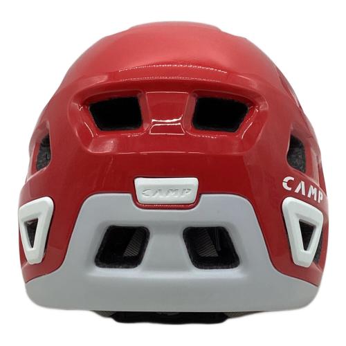 CAMP (カンプ) クライミングヘルメット 2457-S 48-56cm レッド×ホワイト ストーム