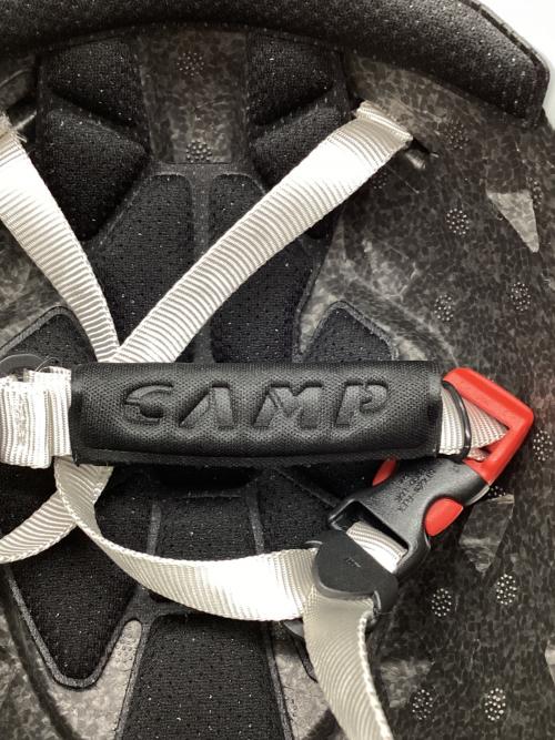 CAMP (カンプ) クライミングヘルメット 2457-S 48-56cm レッド×ホワイト ストーム