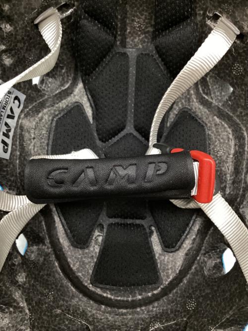 CAMP (カンプ) クライミングヘルメット 2457-L 54-62cm スカイブルー×グリーン ストーム