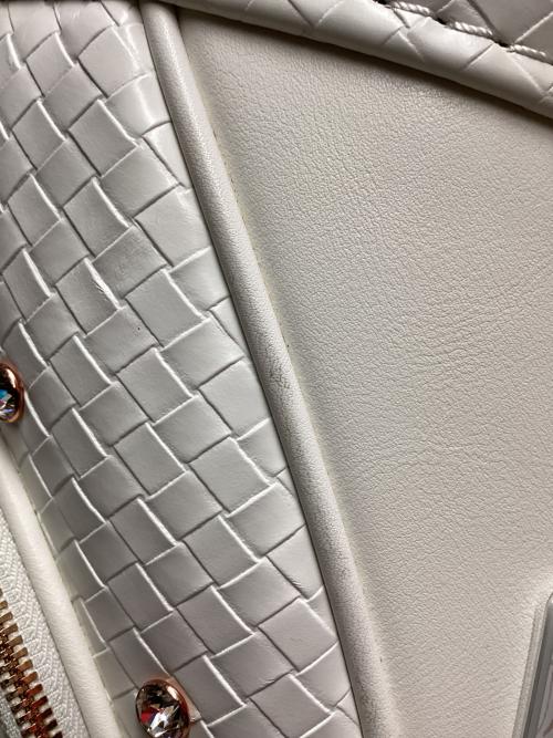 M U SPORTS (エムユースポーツ) キャディバッグ 30周年記念モデル キャスター付き ホワイト ボタニカルキャディバッグ