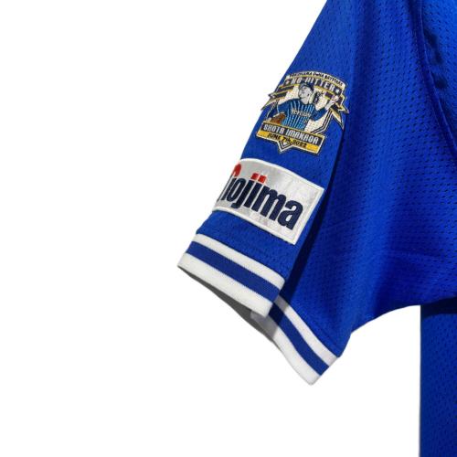 横浜DeNAベイスターズ (ヨコハマディーエヌエーベイスターズ) 復刻ユニフォーム 応援グッズ ノーヒットノーランワッペン付き SIZE L ブルー