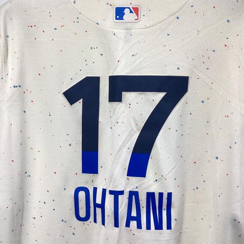 ロサンゼルス・エンゼルス 野球ユニフォーム T7LM-lDC1 ロサンゼルス ドジャース シティ コネクト ユニフォーム SIZE L アイボリー