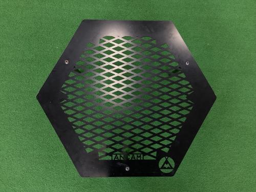 ANCAM (アナキャン) アウトドアテーブル 約56×49×25cm ブラック メタヘキテL