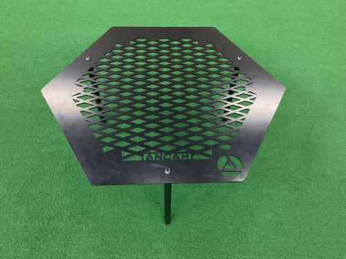 ANCAM (アナキャン) アウトドアテーブル 約56×49×25cm ブラック メタヘキテL