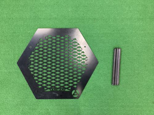 ANCAM (アナキャン) アウトドアテーブル 約56×49×25cm ブラック メタヘキテL