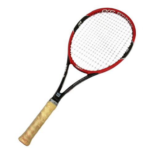 Wilson (ウィルソン) Pro Staff RF 97 硬式テニスラケット ロジャー・フェデラーモデル/ブラック×レッド フェイス 97インチ・ウエイト 340g・グリップ 4 1/4