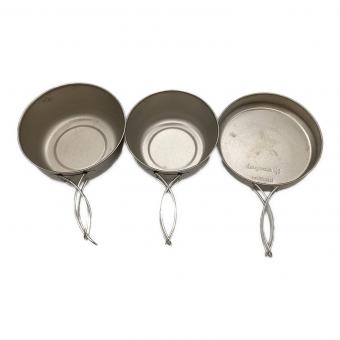 Snow peak (スノーピーク) 純チタン食器3点セット アウトドア食器 STW-001T 廃盤品