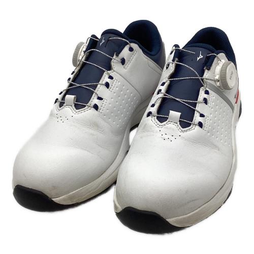 MIZUNO (ミズノ) ゴルフシューズ 51GQ250101 ハザードエナジー ボア程度A メンズ SIZE 24.5cm ホワイト×ネイビー