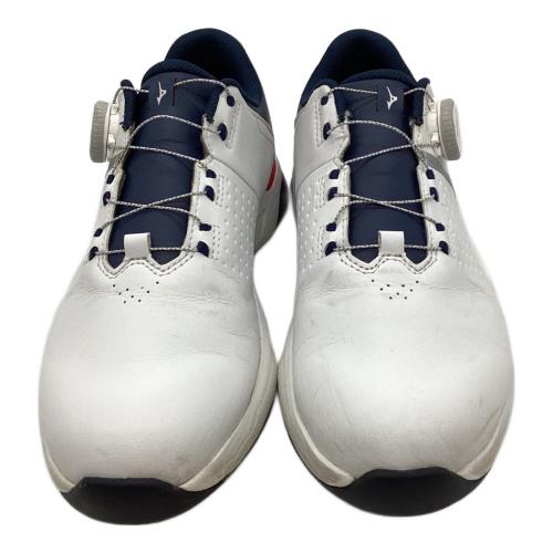 MIZUNO (ミズノ) ゴルフシューズ 51GQ250101 ハザードエナジー ボア程度A メンズ SIZE 24.5cm ホワイト×ネイビー