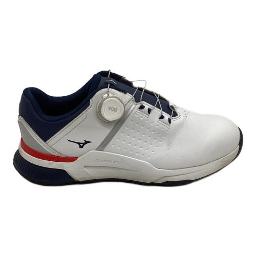MIZUNO (ミズノ) ゴルフシューズ 51GQ250101 ハザードエナジー ボア程度A メンズ SIZE 24.5cm ホワイト×ネイビー