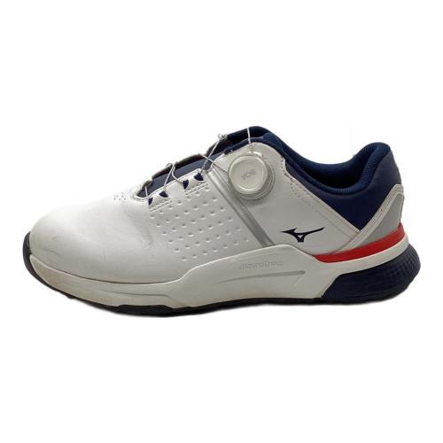 MIZUNO (ミズノ) ゴルフシューズ 51GQ250101 ハザードエナジー ボア程度A メンズ SIZE 24.5cm ホワイト×ネイビー