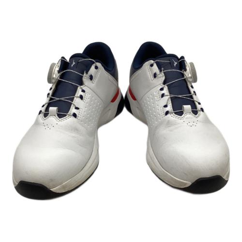 MIZUNO (ミズノ) ゴルフシューズ 51GQ250101 ハザードエナジー ボア程度A メンズ SIZE 24.5cm ホワイト×ネイビー