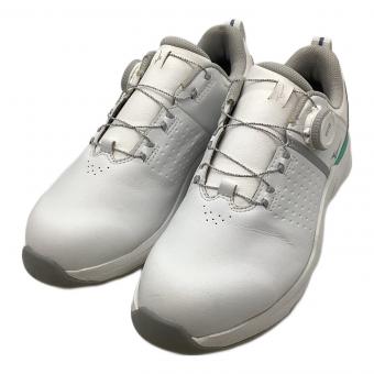 MIZUNO (ミズノ) ゴルフシューズ 51GQ250105 ハザード エナジー ボア メンズ SIZE 24.5cm ホワイト×ライトグリーン