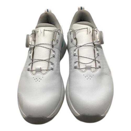 MIZUNO (ミズノ) ゴルフシューズ 51GQ250105 ハザード エナジー ボア メンズ SIZE 24.5cm ホワイト×ライトグリーン