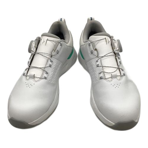 MIZUNO (ミズノ) ゴルフシューズ 51GQ250105 ハザード エナジー ボア メンズ SIZE 24.5cm ホワイト×ライトグリーン