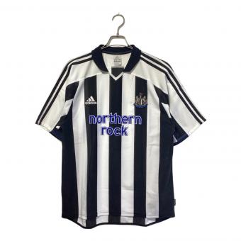 ニューカッスル サッカーユニフォーム 021786 2003-2004シーズン ホーム メンズ SIZE 2XO ホワイト×ブラック