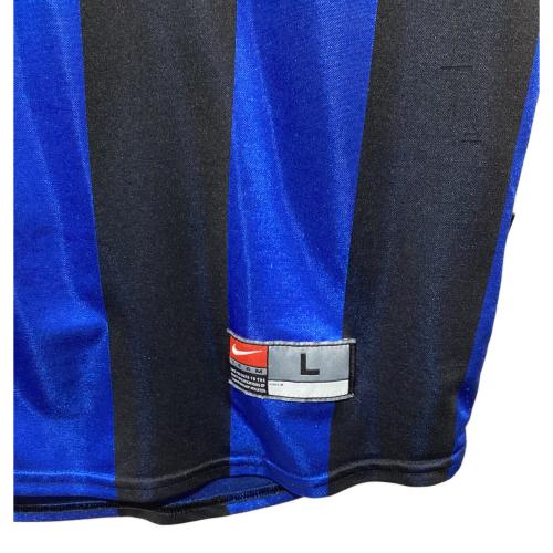 インテル (インテル・ミラノ) サッカーユニフォーム 1999-2000シーズン ホーム メンズ SIZE L ブルー×ブラック