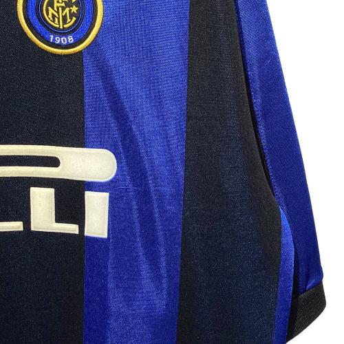 インテル (インテル・ミラノ) サッカーユニフォーム 1999-2000シーズン ホーム メンズ SIZE L ブルー×ブラック
