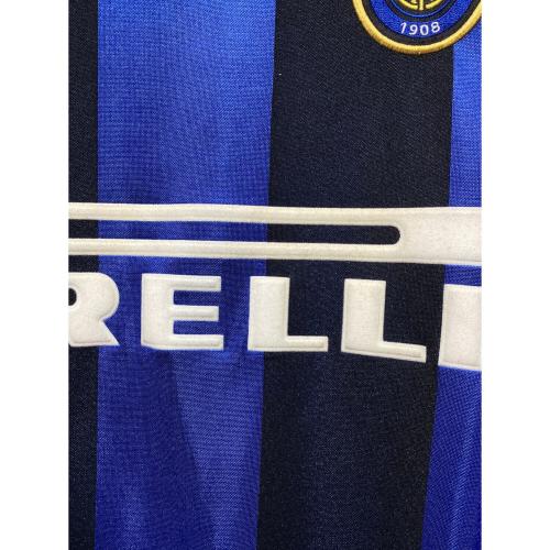 インテル (インテル・ミラノ) サッカーユニフォーム 1999-2000シーズン ホーム メンズ SIZE L ブルー×ブラック