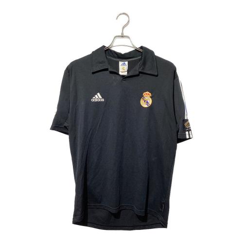 レアル・マドリード サッカーユニフォーム 134747 2002-2003シーズン アウェイ CL&100周年記念仕様 メンズ SIZE O ブラック