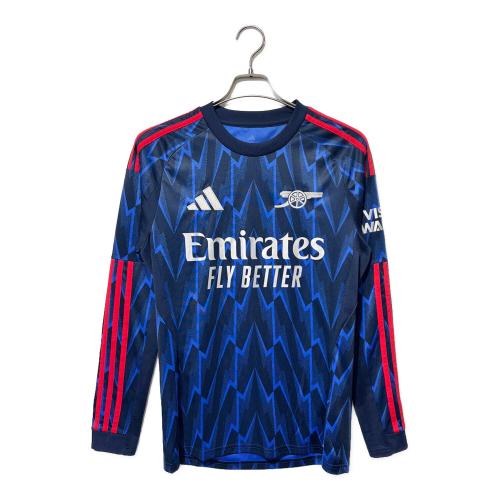 アーセナル サッカーユニフォーム JI9525 2025-2026シーズン アウェイ 長袖 メンズ SIZE S ネイビー×ブルー