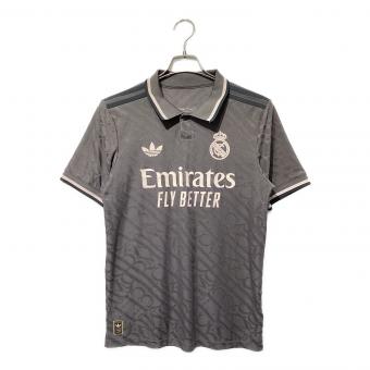 レアル・マドリード サッカーユニフォーム IY1761 2024-2025シーズン サード オーセンティック メンズ SIZE L グレー×ピンク