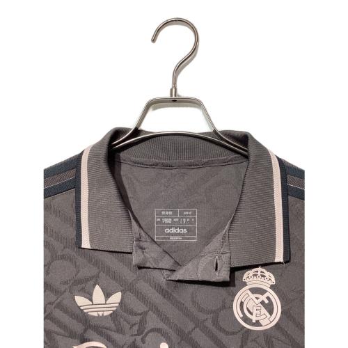 レアル・マドリード サッカーユニフォーム IY1761 2024-2025シーズン サード オーセンティック メンズ SIZE L グレー×ピンク