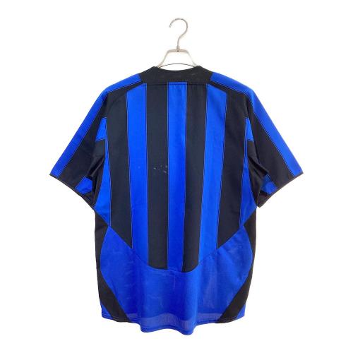インテル (インテル・ミラノ) サッカーユニフォーム 112662 03/04 レプリカ 半袖ホームユニフォーム メンズ SIZE M ブラック×ブルー