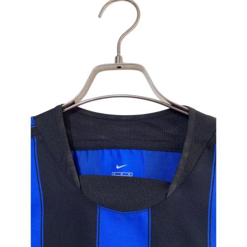 インテル (インテル・ミラノ) サッカーユニフォーム 112662 03/04 レプリカ 半袖ホームユニフォーム メンズ SIZE M ブラック×ブルー