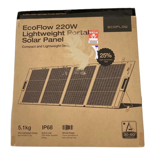 ECOFLOW (エコフロー) ライトウェイトポータブルソーラーパネル ソーラーパネル EF-FOLD-220-LW
