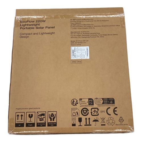 ECOFLOW (エコフロー) ライトウェイトポータブルソーラーパネル ソーラーパネル EF-FOLD-220-LW