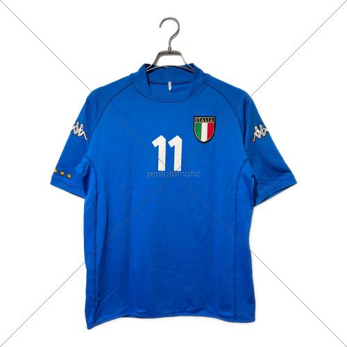 イタリア代表 (イタリアダイヒョウ) サッカーユニフォーム KFTS0006 2000シーズン ホーム メンズ SIZE M ブルー