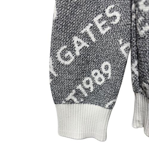 PEARLY GATES (パーリーゲイツ) セーター ゴルフウェア(トップス) 053-0172203 ジップアップセーター メンズ SIZE L ホワイト×グレー