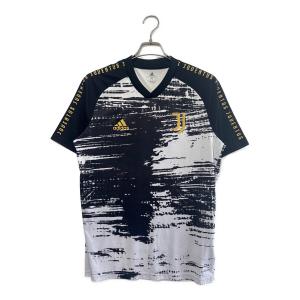 ユベントス サッカーユニフォーム 2020-2021シーズン プレマッチユニフォーム メンズ SIZE O ブラック×ホワイト
