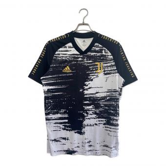 ユベントス サッカーユニフォーム 2020-2021シーズン プレマッチユニフォーム メンズ SIZE O ブラック×ホワイト