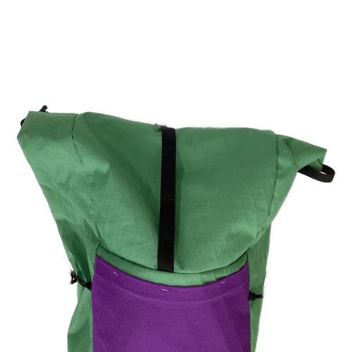 KAMPAI GEARWORKS (カンパイギアワークス) バックパック グリーン×パープル ROKU LIMTED 34L Backpack DANK