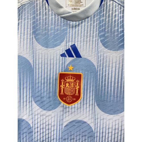 スペイン代表 (スペインダイヒョウ) サッカーユニフォーム HE2024 2022年アウェイオーセンティックユニフォーム メンズ SIZE M スカイブルー